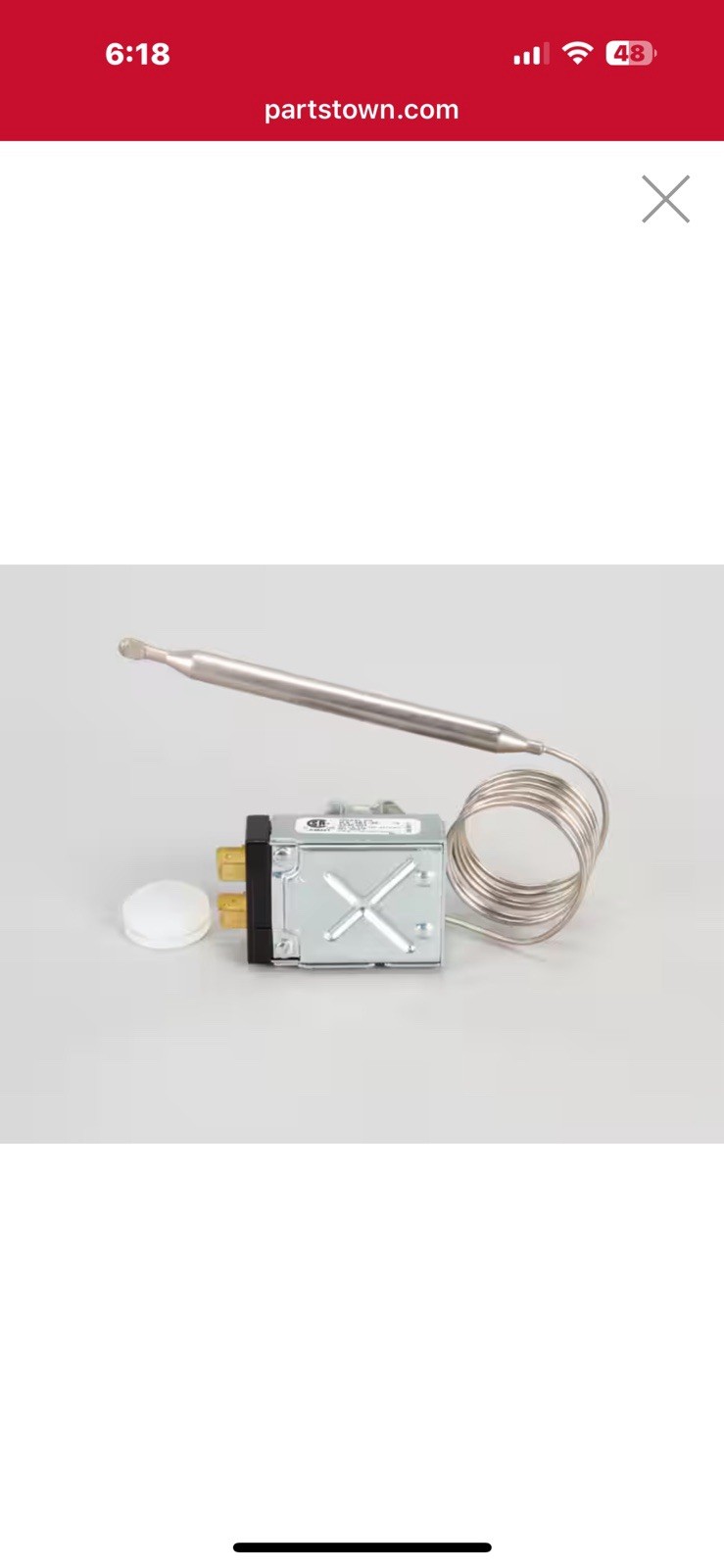 CRATHCO Part # A712-046 OEM Grindmaster / Cecilware Thermostat Kit