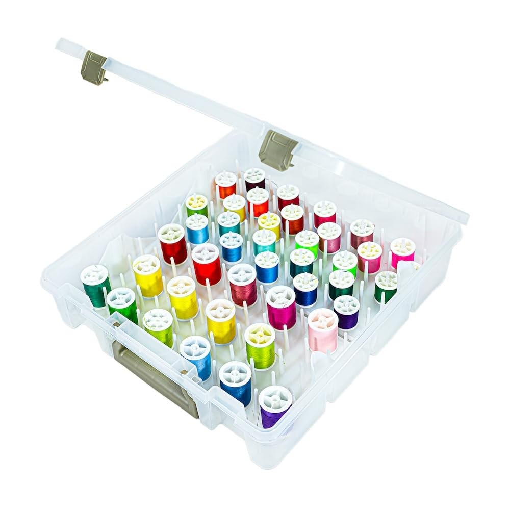 ArtBin Super Satchel Thread Box - Versatile Storage Pack of 1, Clear