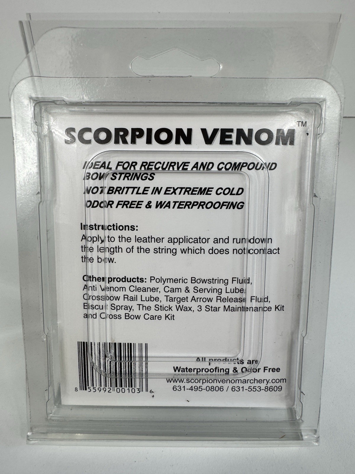 Scorpion Venom Polymeric Bowstring Wax