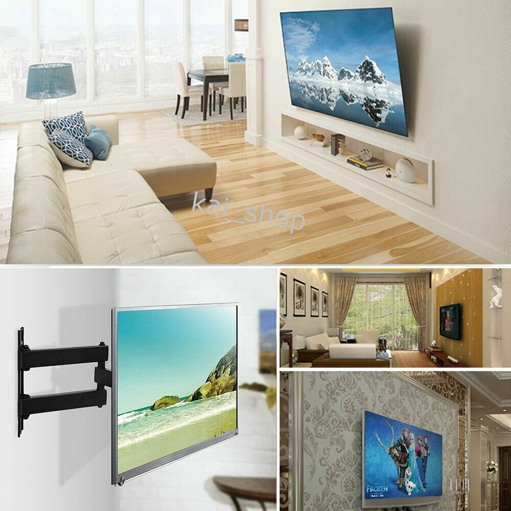 TV WALL BRACKET MOUNT SLIM FOR 14 19 26 30 32 40 42 43 IN FLAT 3D LCD LED PLASMA