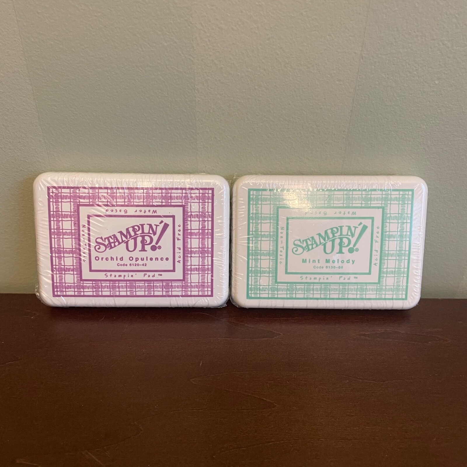 STAMPIN' UP Stampin’ pad ink PAD - RETIRED 2 Pack - Orchid & Mint - New