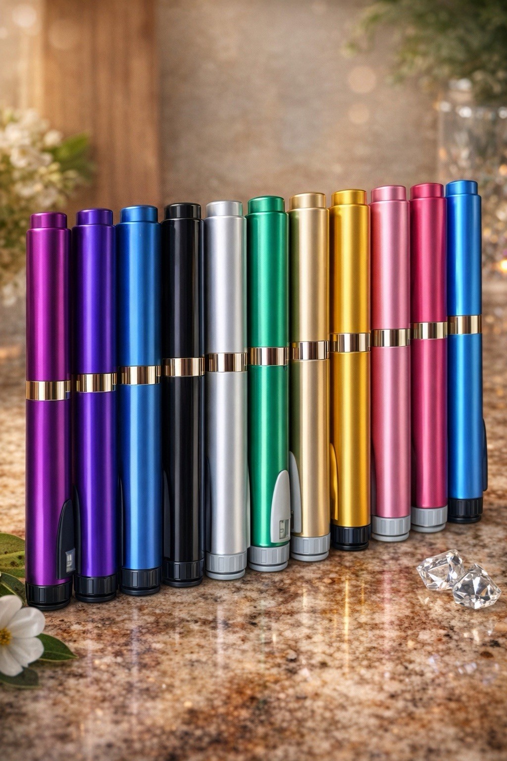 Metal Reusable Auto injector pen. Uses 3 mL Cartridge.
