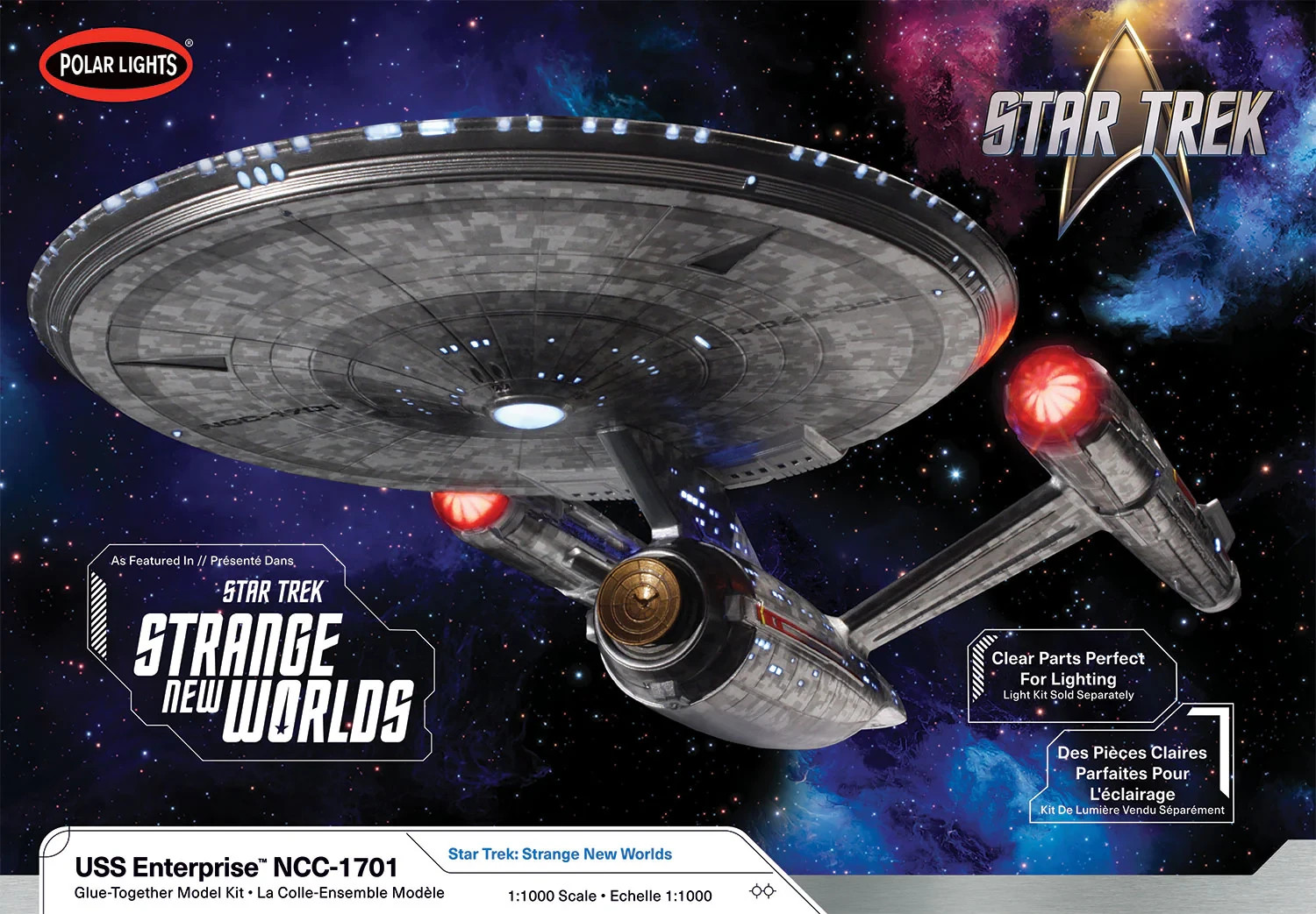 Polar Lights Star Trek Strange New Worlds U.S.S. Enterprise 1:1000 Kit POL999