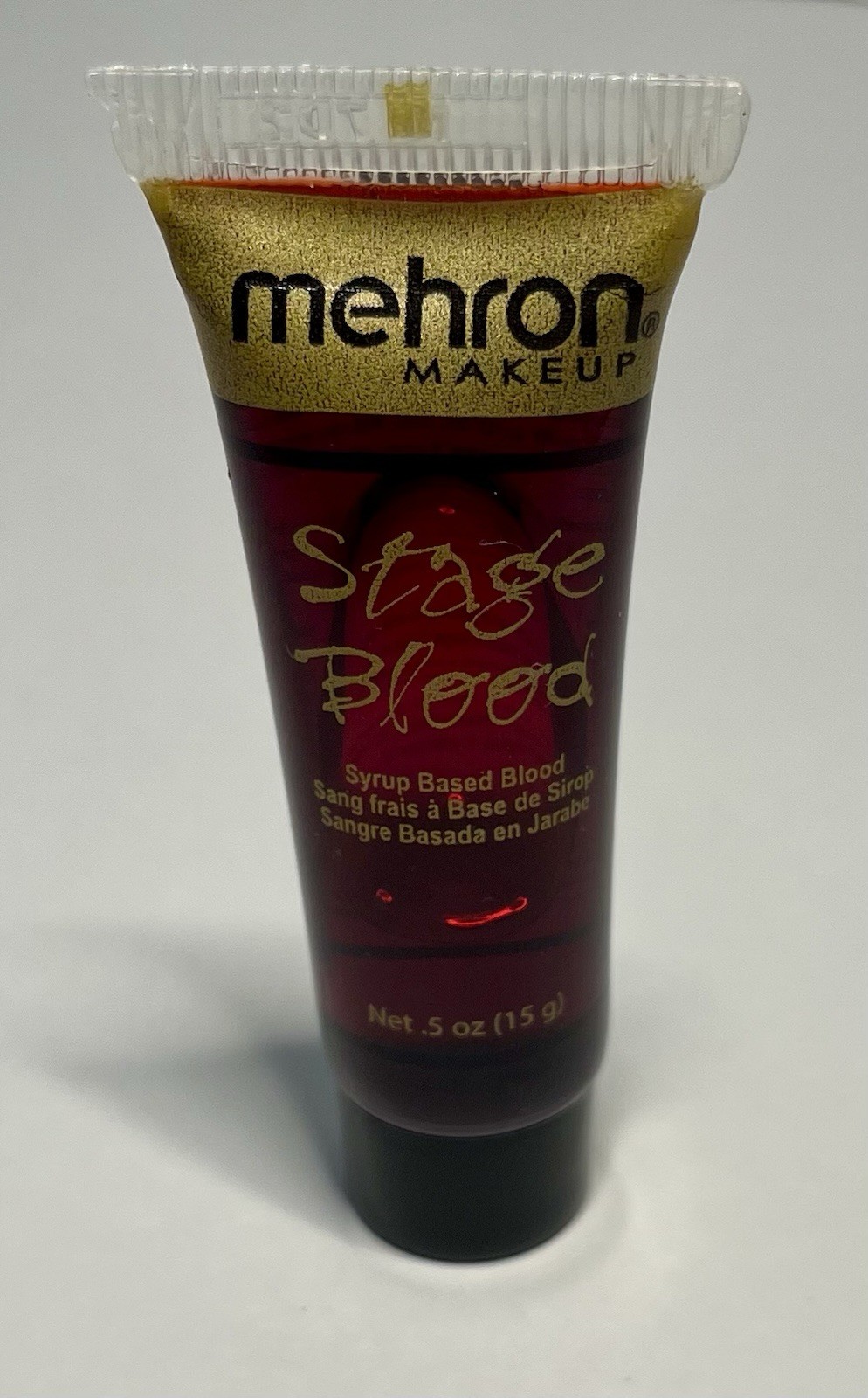 Mehron Makeup Fake Blood 0.5oz Tube-Bright Arterial-Theatrical Stage, Halloween.