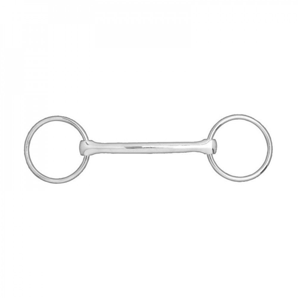HORZE Mullen Mouth Loose Ring Snaffle Bit - 5 1/4 5 1/4, Silver
