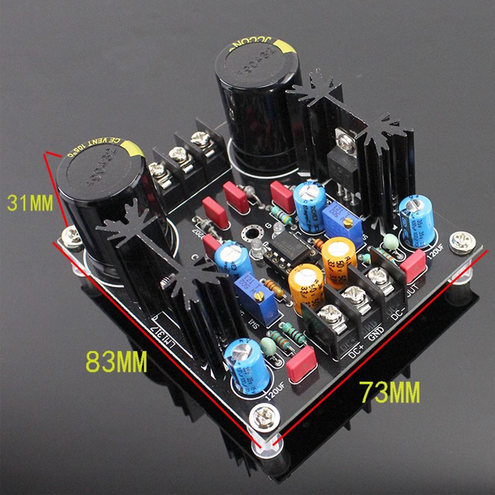 1pc LM317/LM337 Servo Rectifier Filter Power Supply Board AC to DC