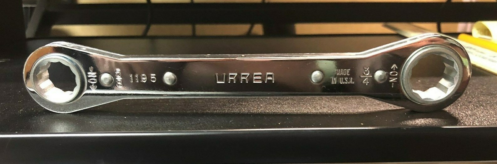 URREA 1195 RATCHETING BOX WRENCH 5/8 X 3/4  **MADE IN USA**