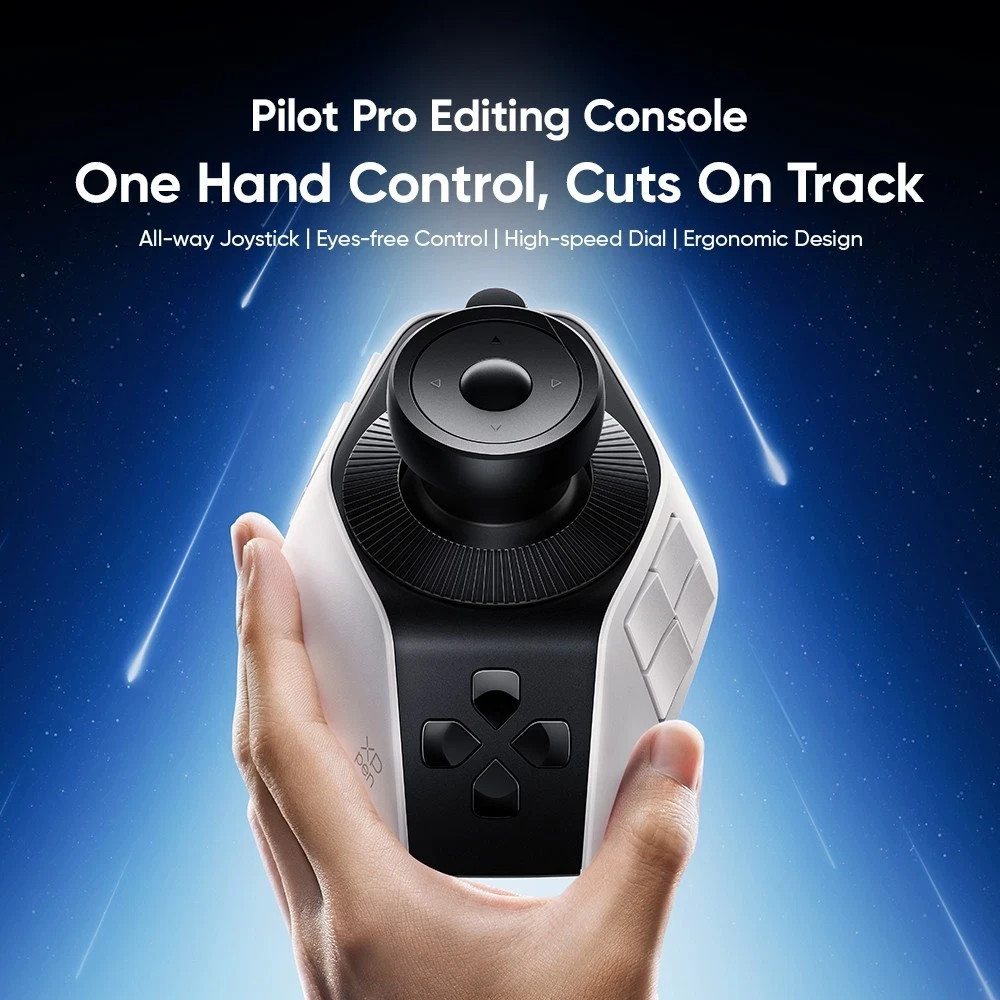 XPPen Pilot Pro Editing Console Joystick Controller Tri-Dials 19 Buttons