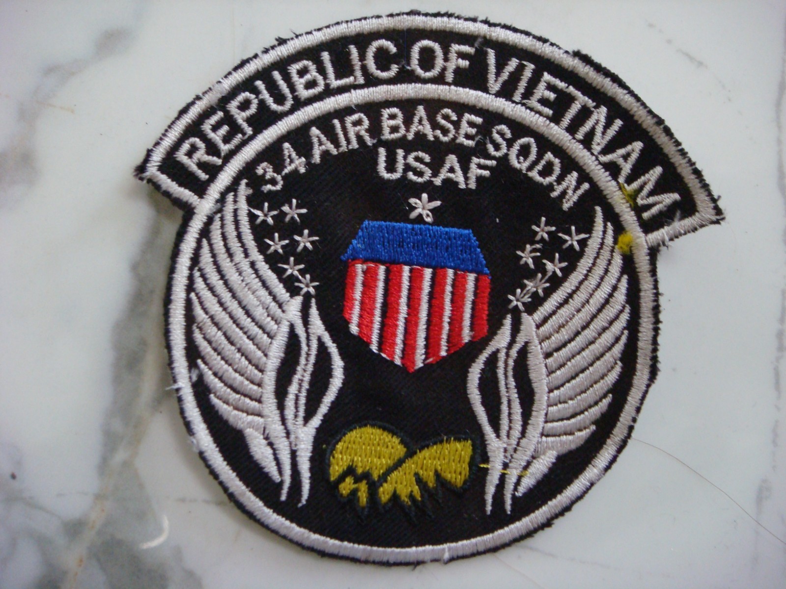 US 34th AIR BASE SQUADRON AIR POLICE "PARATI STAMUS, VIETNAM WAR PATCH