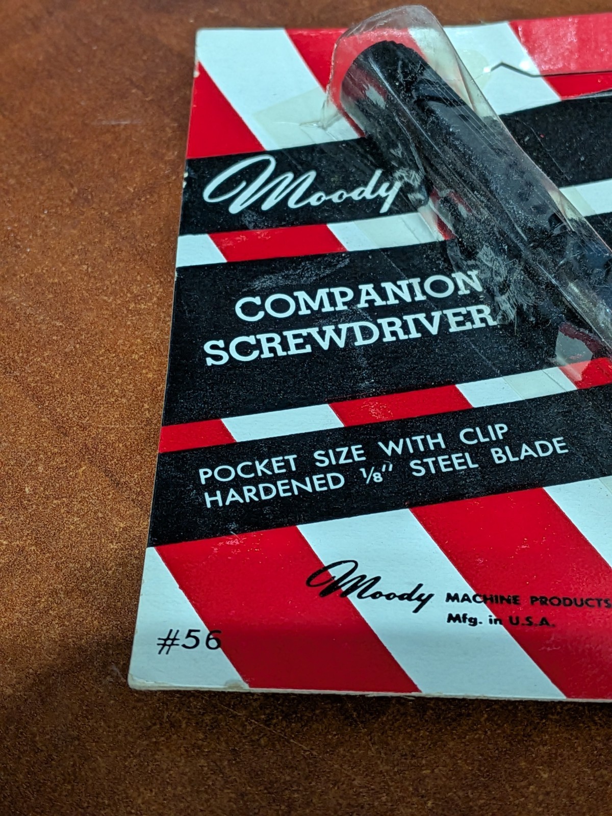 Moody Tools Inc. - #56 - Companion Screw Driver - NOS