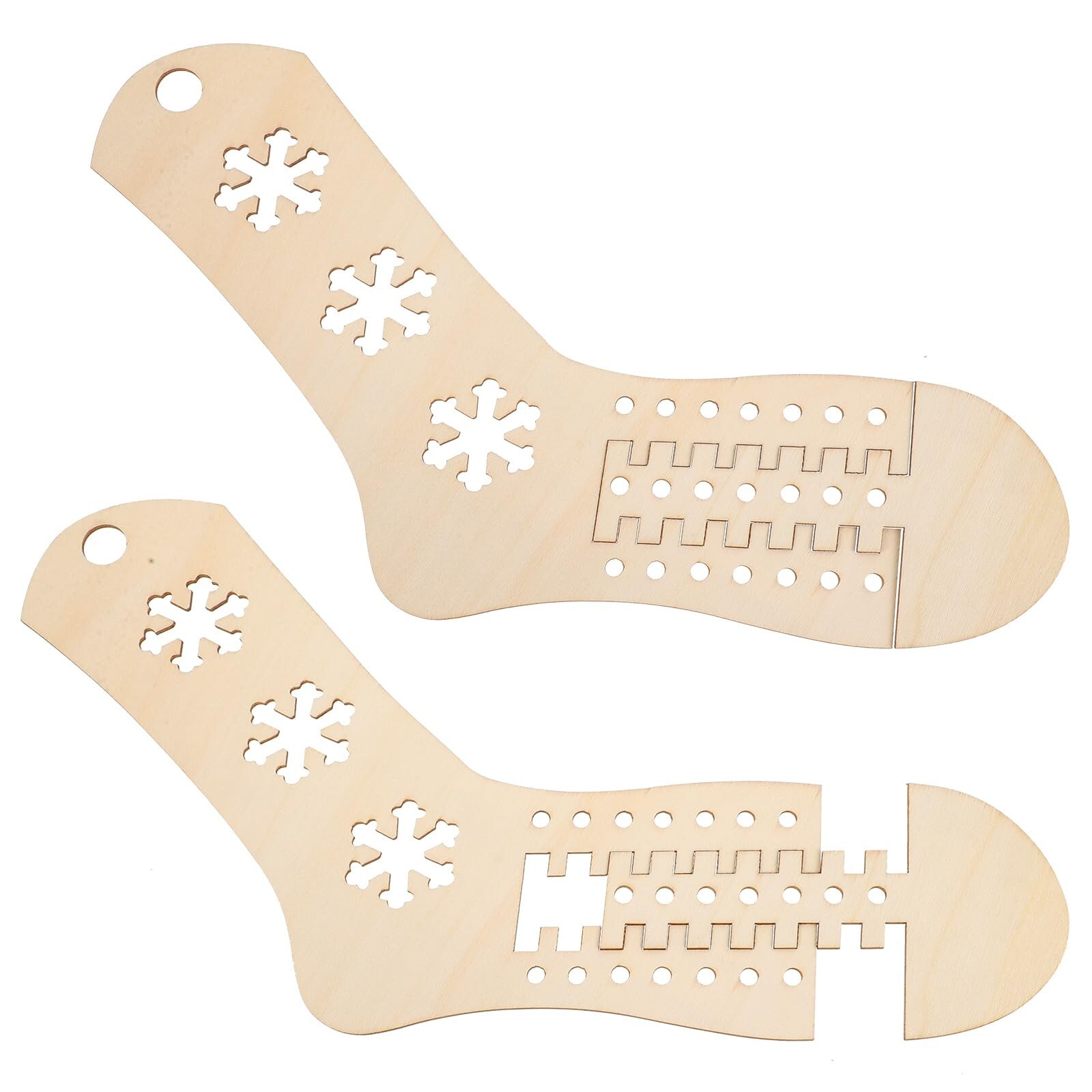 PACKOVE Wooden Sock Blockers Hand Knit Sock Form Knitting Sock Blocker Wooden...