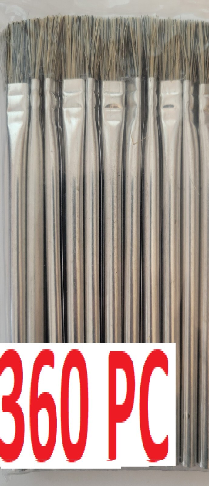 360 Pc of 3/8 Acid Brushes Bulk Horsehair Disposeable For Glue Oil Paint Flux
