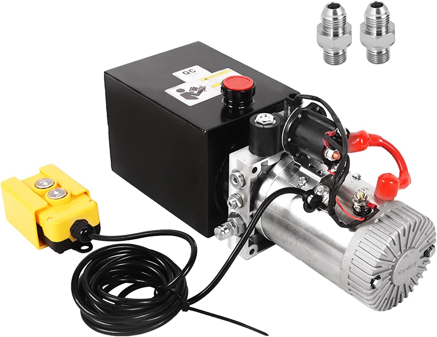 Hydraulic Power Unit Single Acting Dump Trailer Pump 4 Quart 3200 PSI 12V