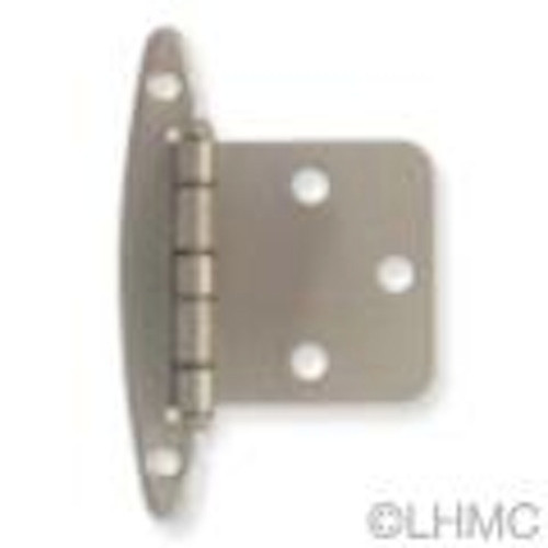 H01010C-SN  Satin Nickel Overlay HInge w/o Spring 2 Pack
