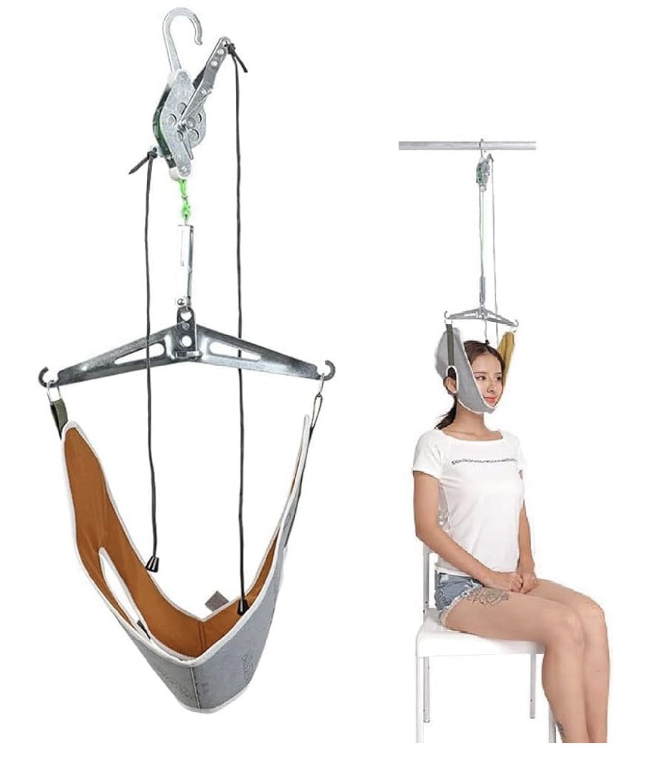 Adjustable Cervical Neck Traction Device for Neck Pain Relief, Neck Stretcher