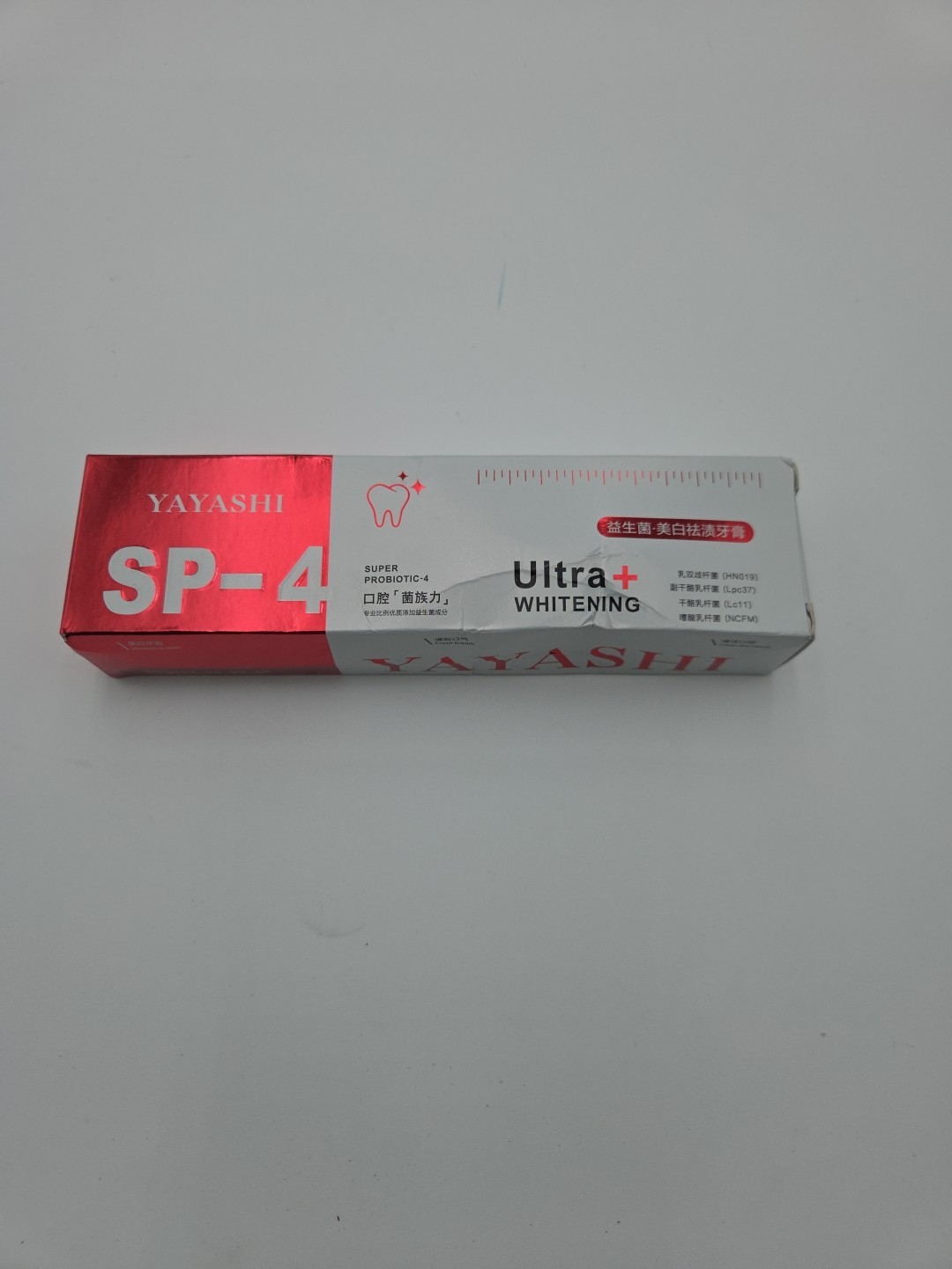 SP-4 Probiotic Toothpaste, Yayashi Ultra Whitening Fresh Breath