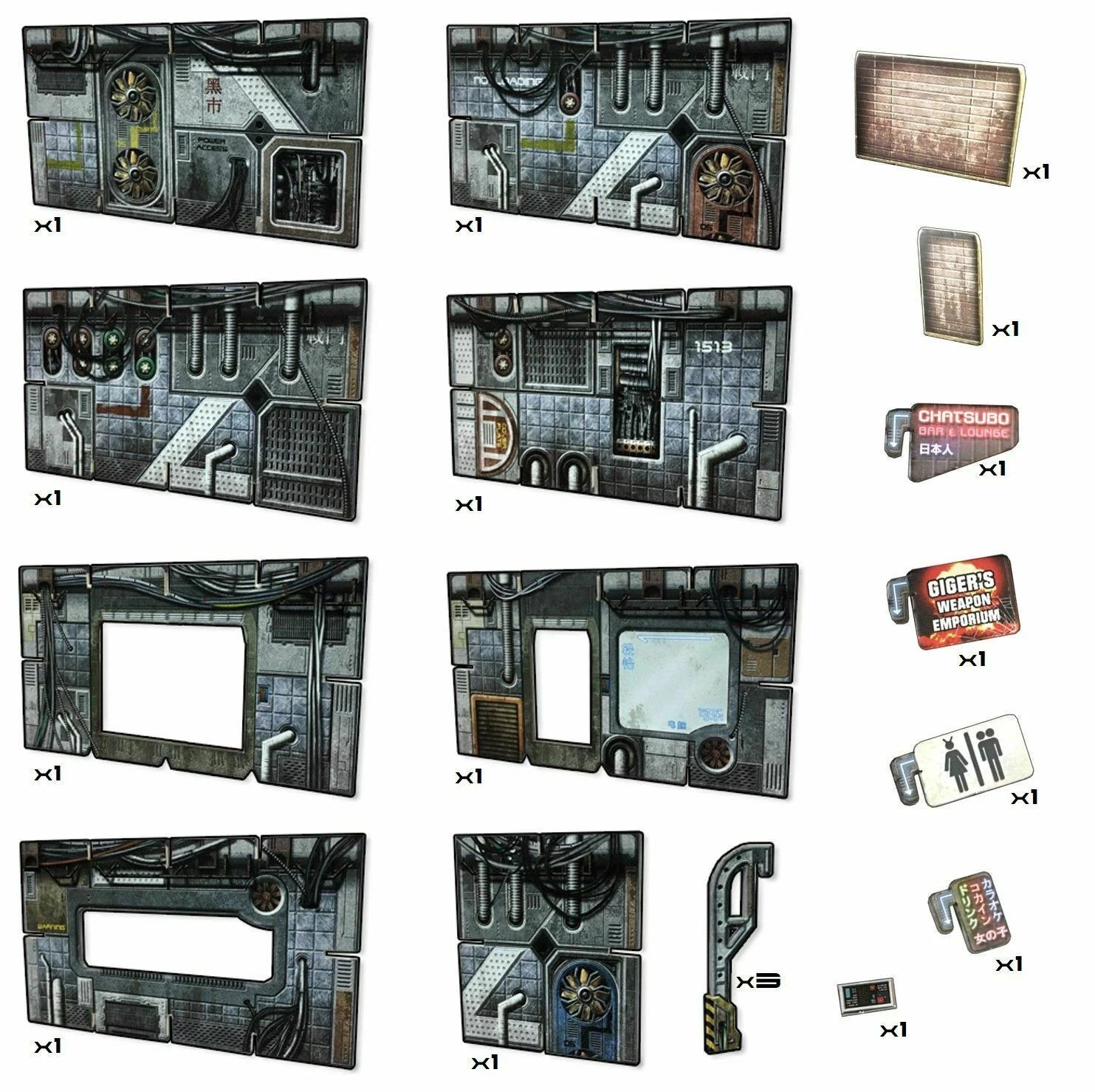 Sci-fi Cyberpunk Walls Battle Systems 5 Parsecs Cyberpunk Stargrave 40K