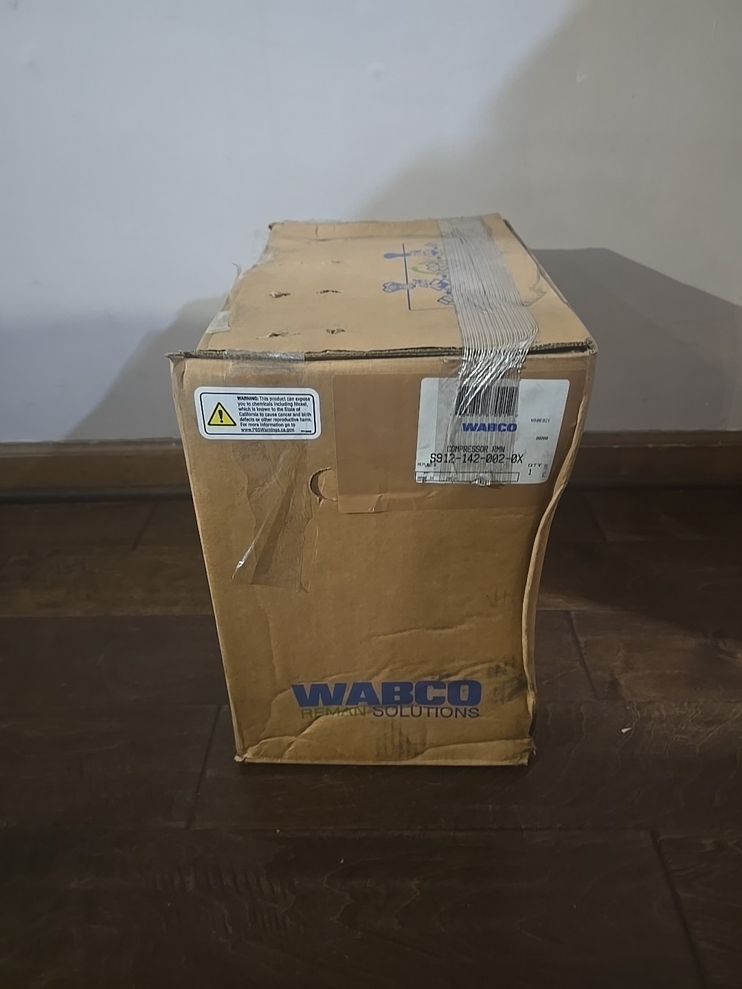 Wabco S9121420020XAIR COMPRESSOR - 1 CYL, 318CC, For MACK Reman S912-142-002-0X