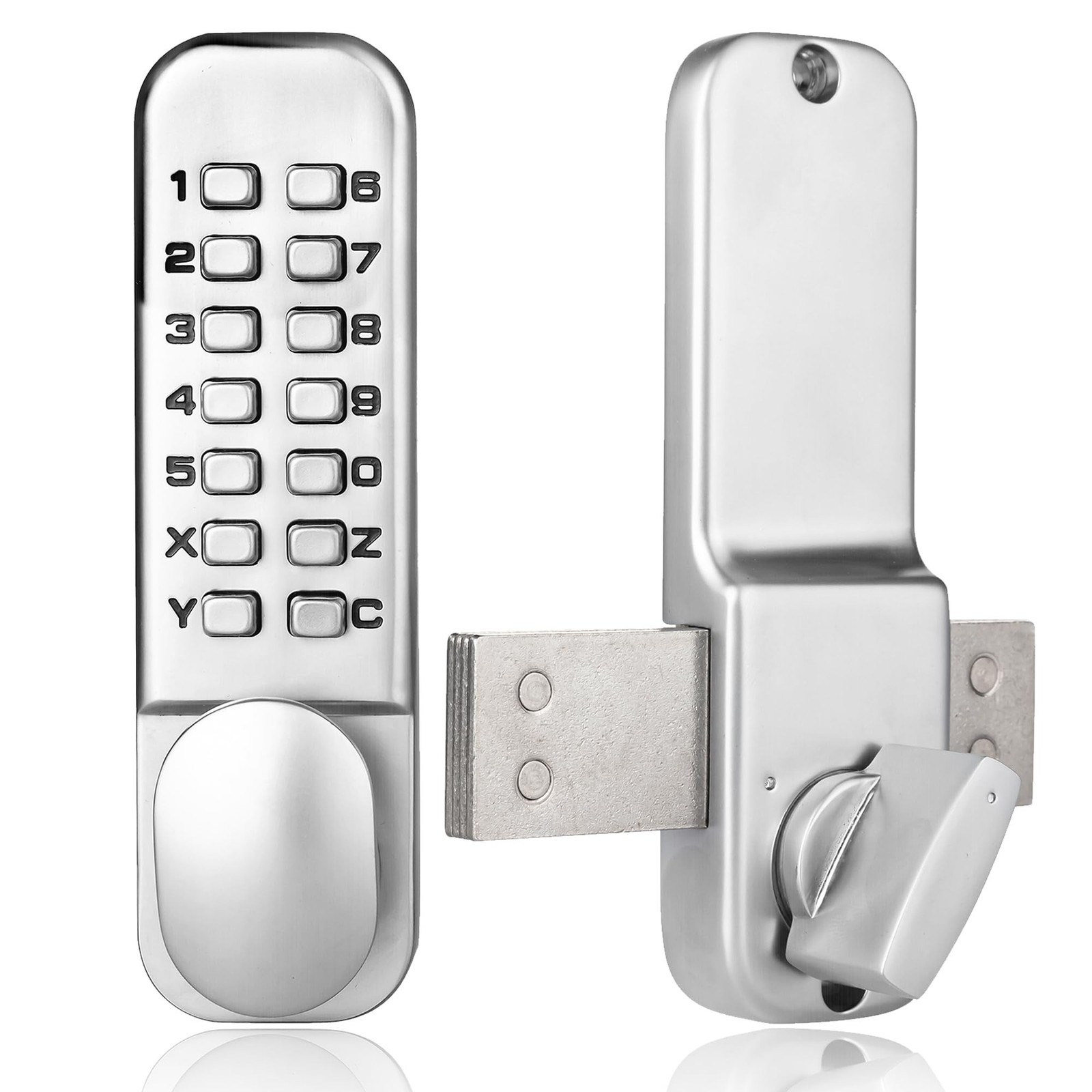 MUTEX Combination Door Lock MX250 Mechanical Keyless Surface Mount Deadbolt -...