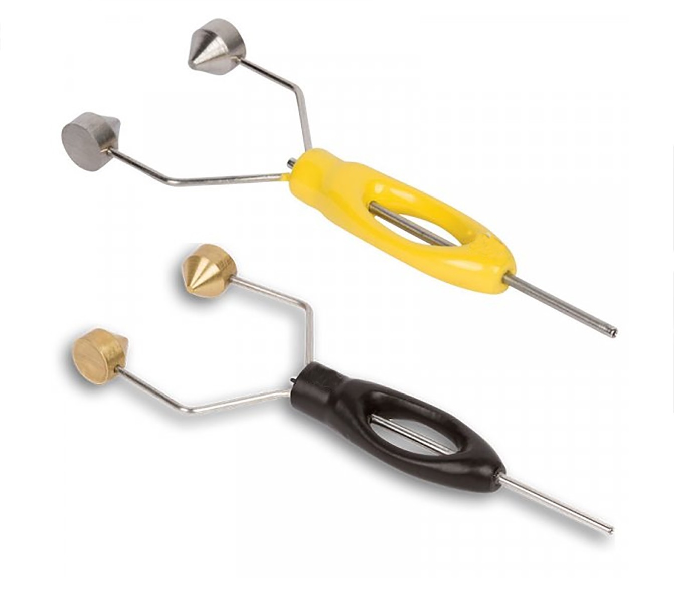 Fly Tying Tool Ceramic Lined ERGO Black & Yellow Bobbin Holder Set