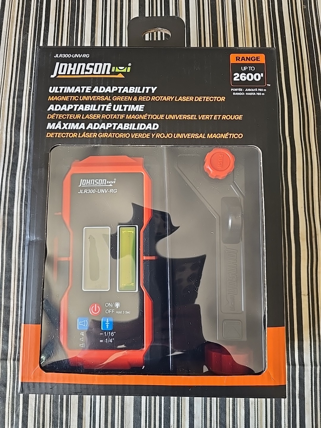Johnson JLR300-UNV-RG Universal Green & Red Rotary Laser Detector (BRAND NEW)