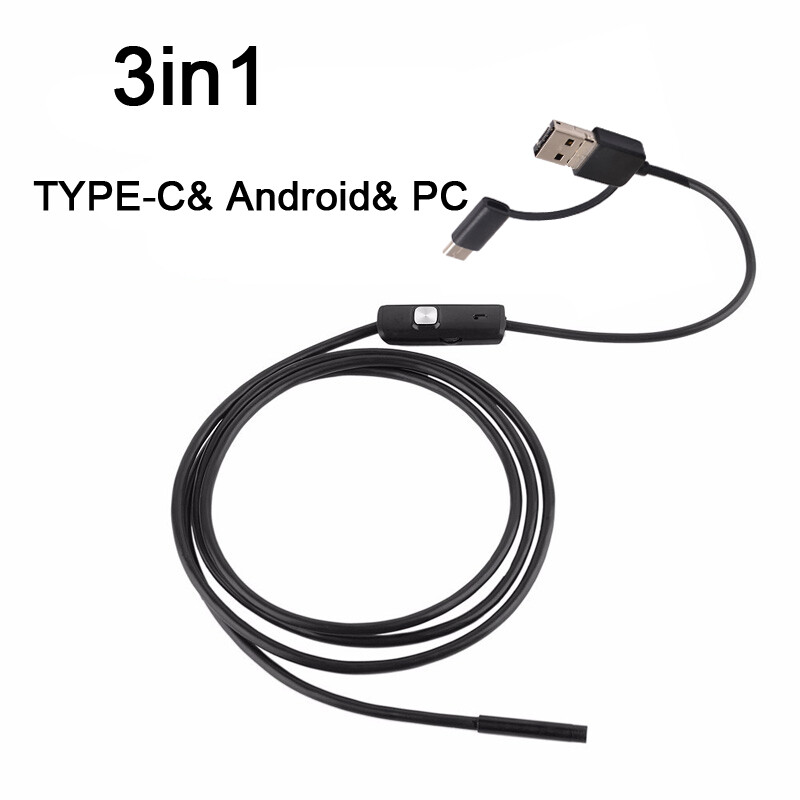 Waterproof Underwater Inspection Snake Endoscope Borescope Camera for Phone PC