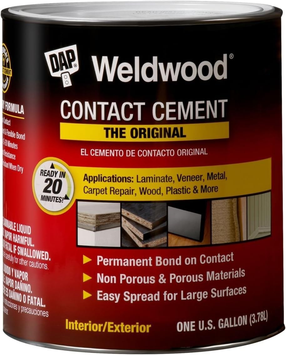 New 00273 DAP WELDWOOD High Strength Rubber The Original CONTACT CEMENT 1 Gallon