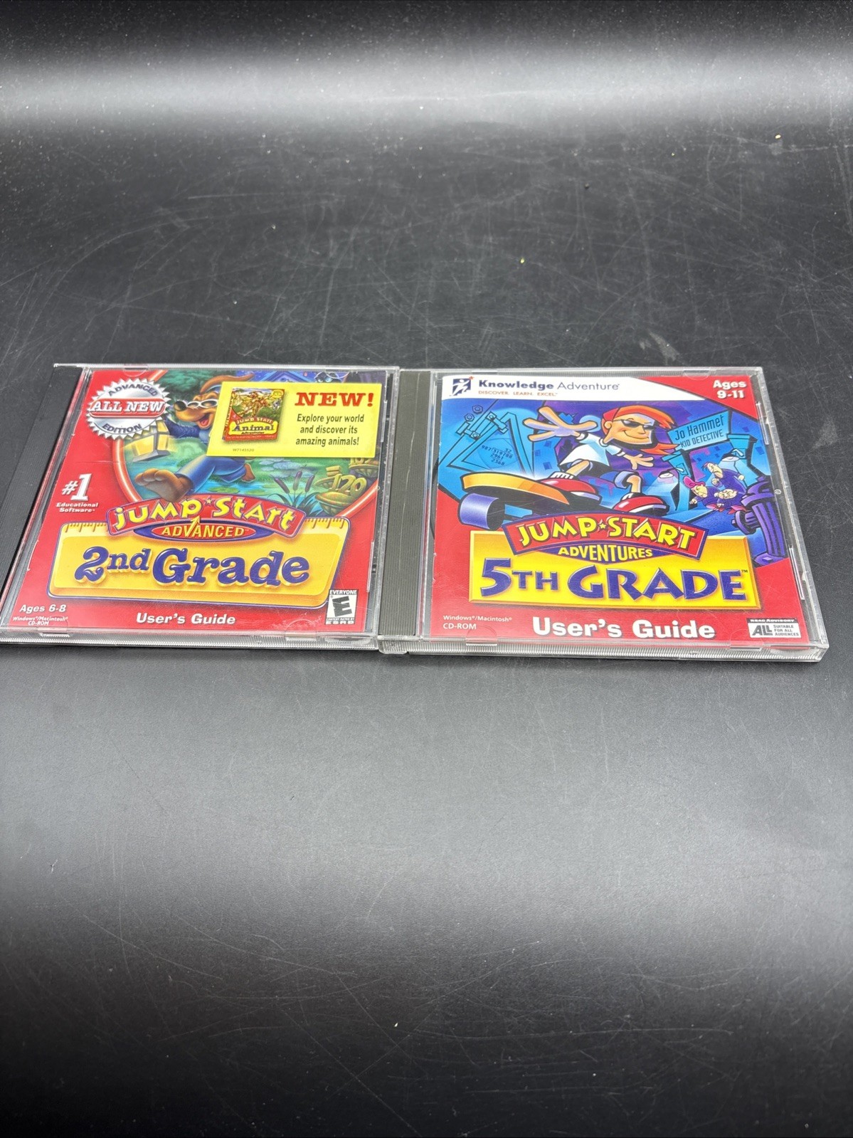 JumpStart 2nd & 5th Grade CD-ROM Lot • Vintage Educational PC Games Windows Mac