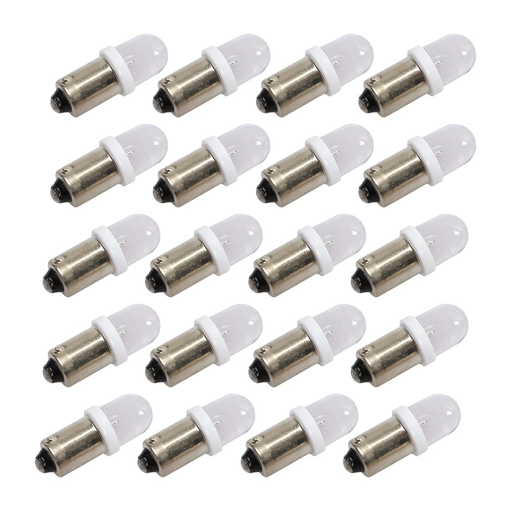 20PCS BA9S LED Interior Instrument Panel Gauge Dash Light Bulbs 1815 Super White