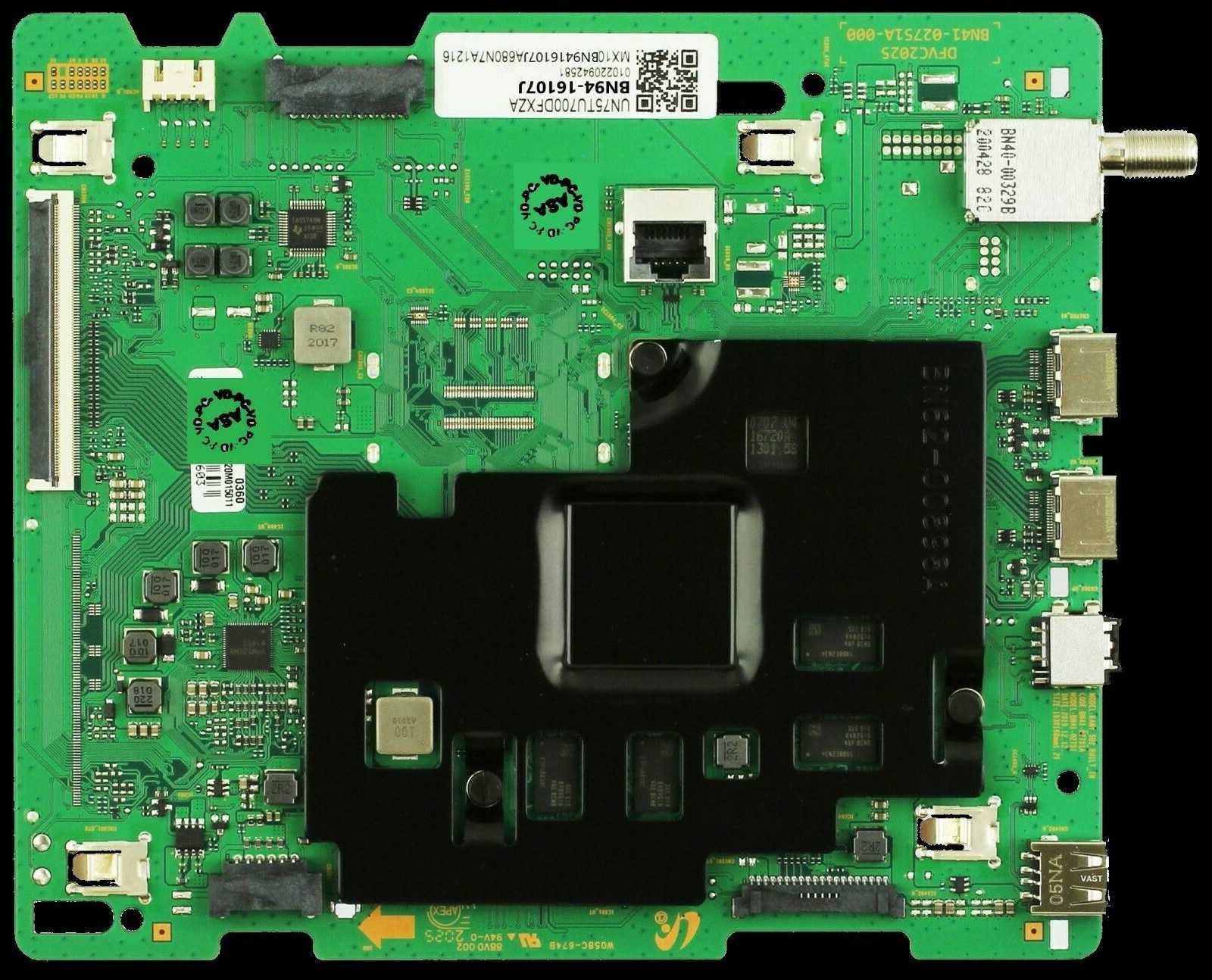 BN94-16107J SAMSUNG UN75TU700DFXZA UN75TU7000FXZA MAIN BOARD BN94-16107J