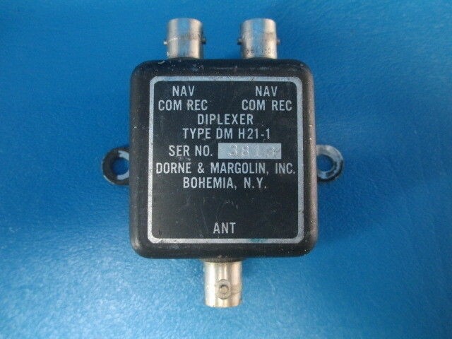 Used Dorne & Margolin Aviation Nav Diplexer, p/n DMH21-1, DM-H21-1 (7667)