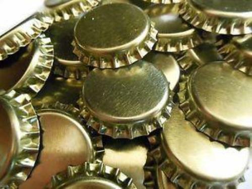 1 Gross (144x) New Gold Crown Caps Homebrew Beer Bottle Capping Bottling Bulk