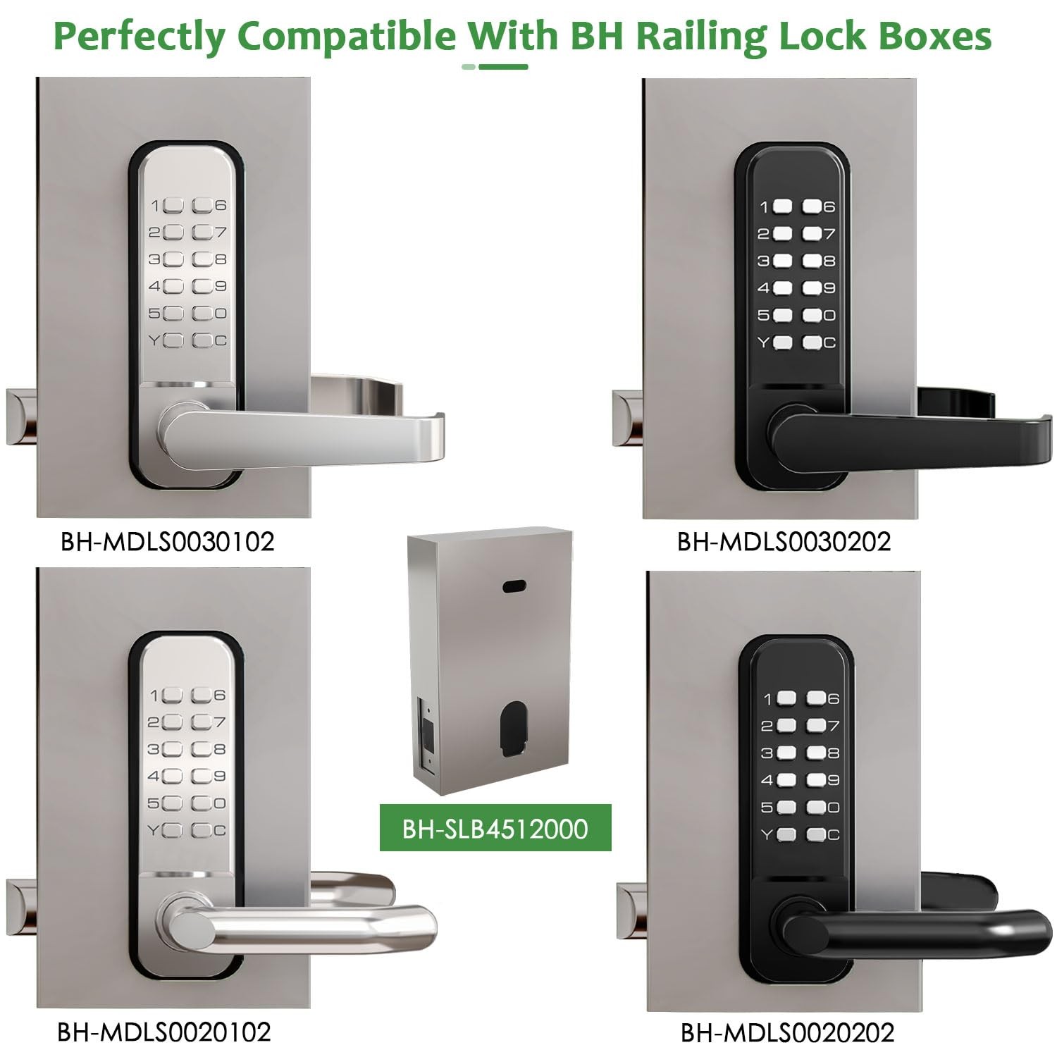 Bh Railing High-Security 12 Digit Keypad Mechanical - Mechanical