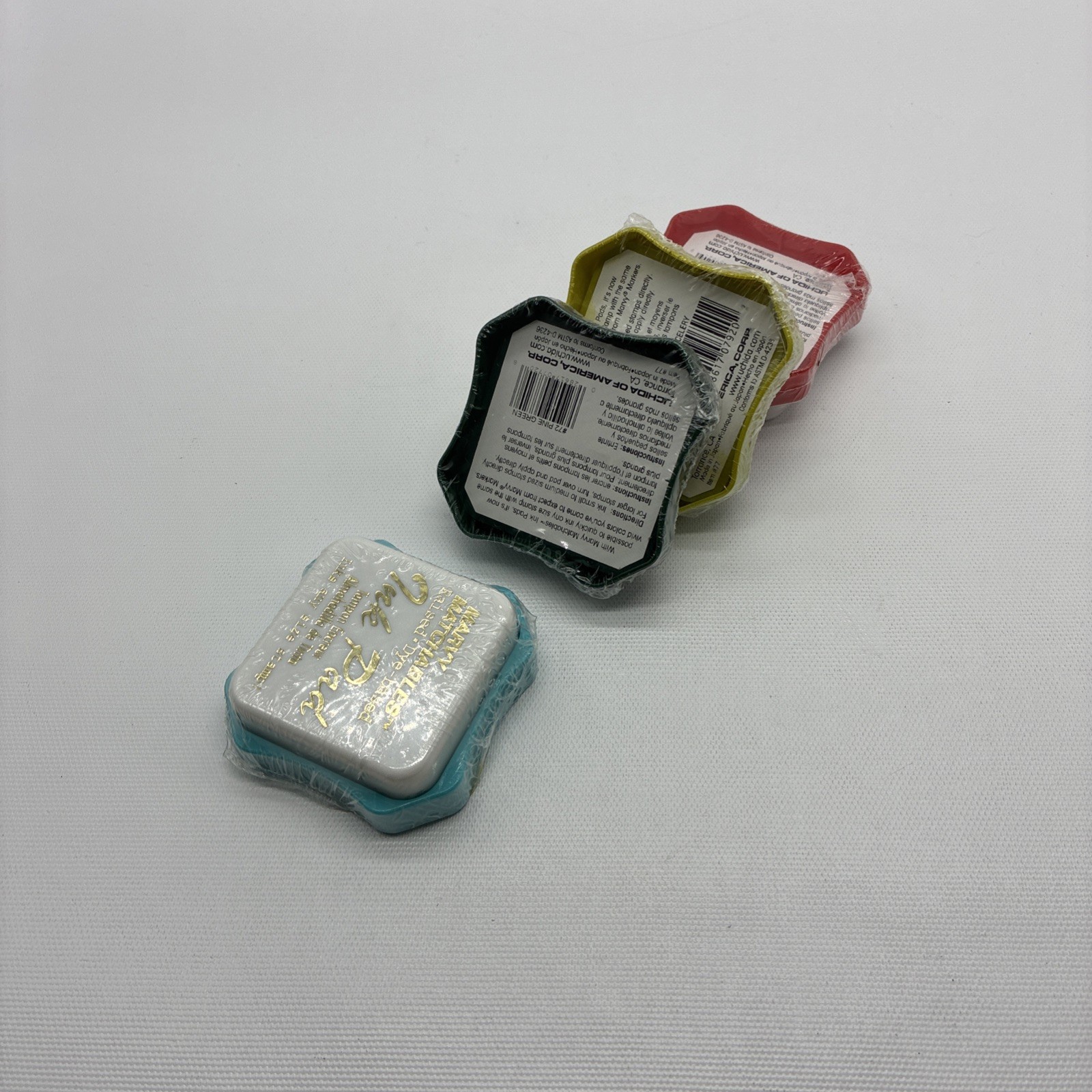 4 MARVY MATCHABLES RAISED-DYE-BASED ''INK PADS New