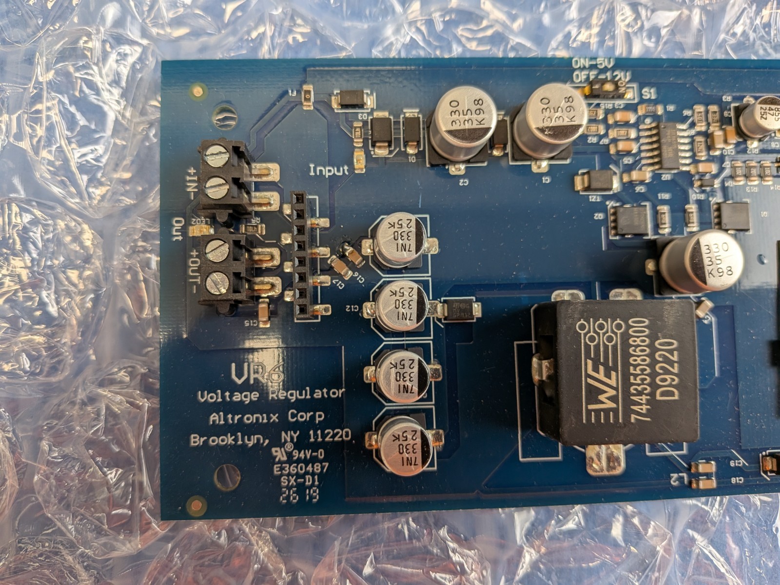 Altronix VR6 voltage Regulator, 24VDC to 5 VDC or 12VDC. Pre-owned, Free Ship