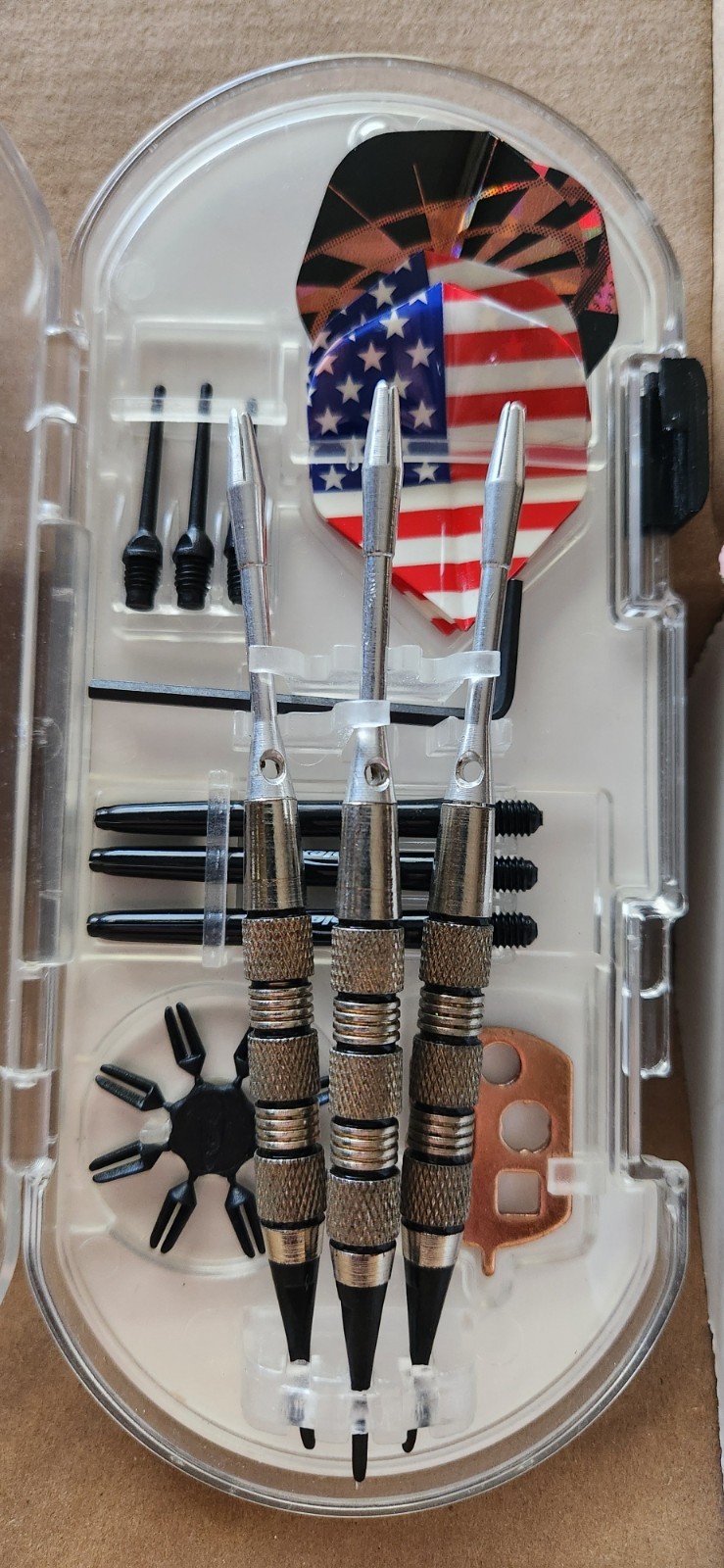 Dart Halex Impact 4.0 Copper Plated Barrels soft tips plastic case, accessories
