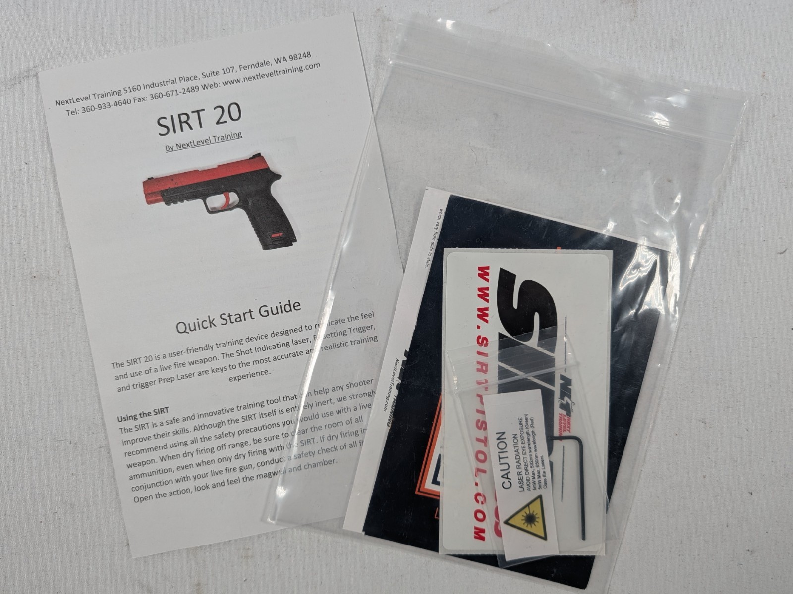 SIRT 20 NextLevel Training Green/Red Laser Training Pistol