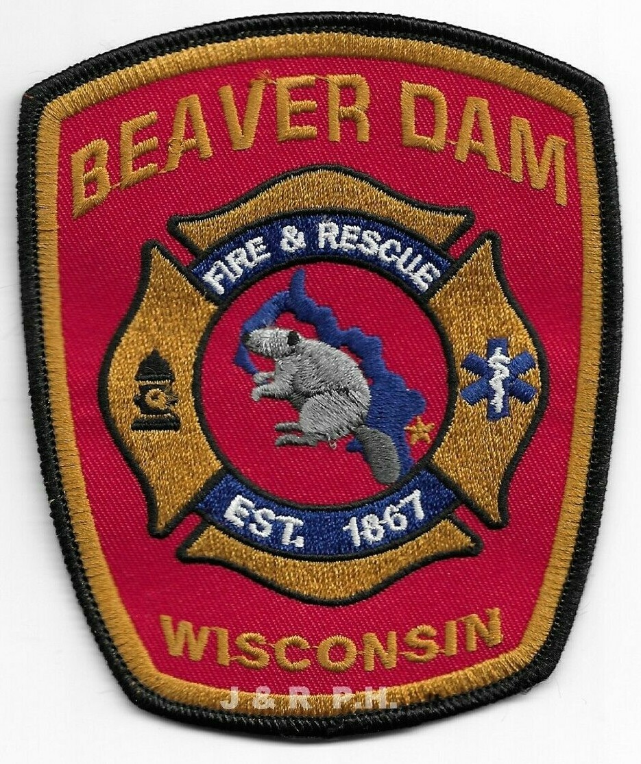 *NEW*  Beaver Dam  Fire - Rescue  "1867", Wisconsin (3.75" x 4.5")  fire patch