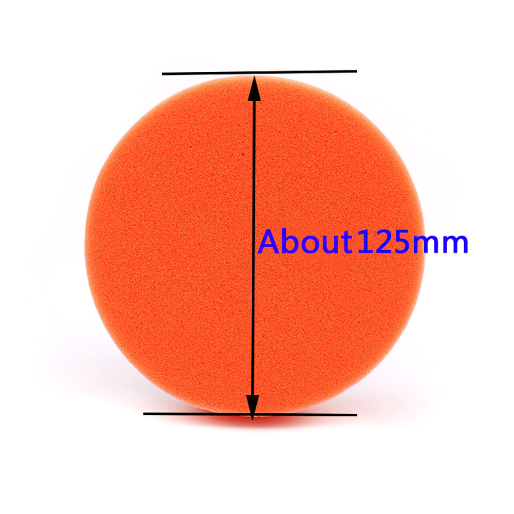 Polishing Sponge Pad Buffing Buffer Pads Waxing, Hook and Loop Back 100mm 125 mm