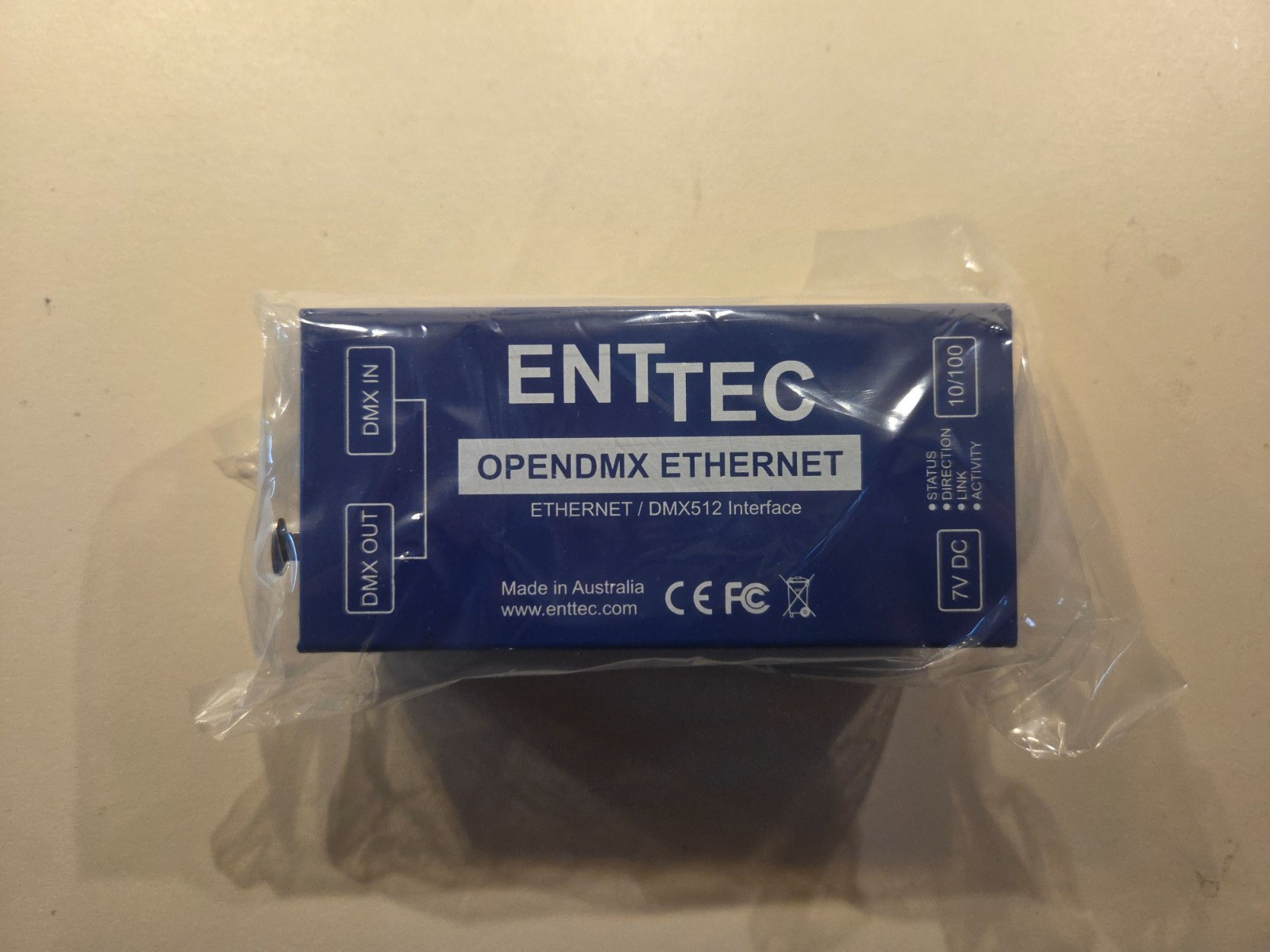ENTTEC ODE 70305 Open DMX Ethernet Interface Art-Net DMX Gateway w/ Box PSU Cabl