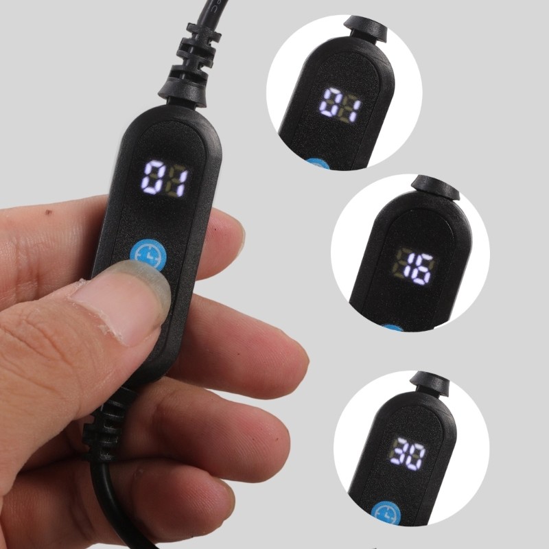 USB Timer Switching Cable 5V-20V Time Presetable Control For Home Electronics