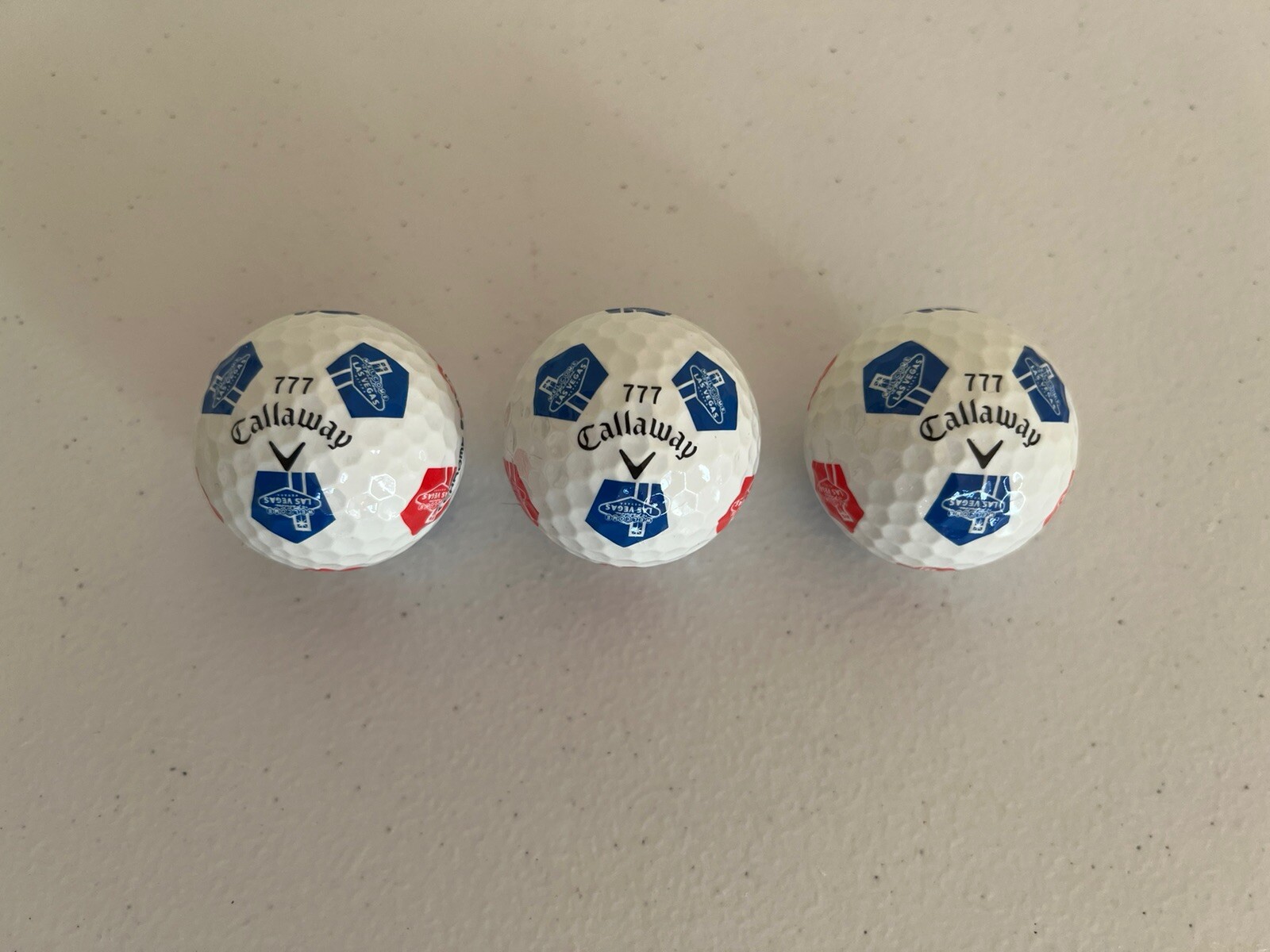 (1) NEW Callaway Truvis Golf Ball-Las Vegas Blue/Red Promo RARE BRAND NEW