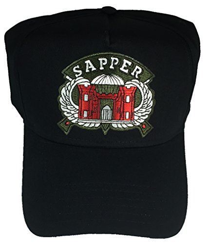 US ARMY ENGINEER SAPPER HAT CAP W/ CASTLE BRANCH INSIGNIA ESSAYONS 12B TAB VET