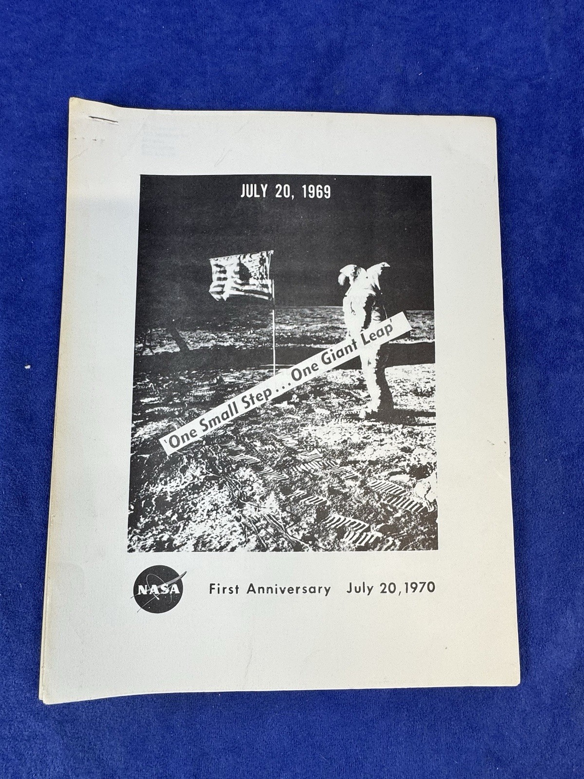 NASA Apollo 11 First Anniversary Booklet July 20 1970 Moon Landing