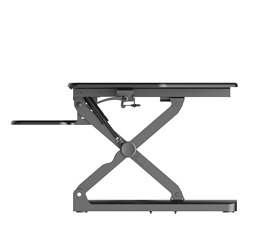 FlexiSpot Height-Adjustable Standing Corner Desk, 41"W, Black