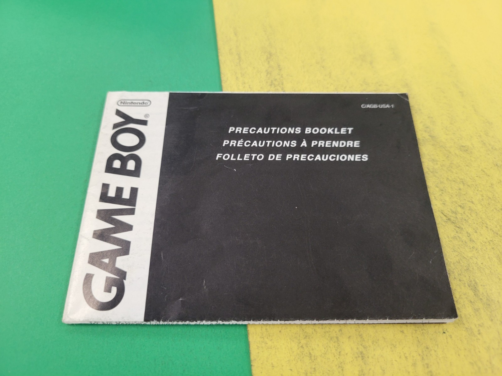 Game Boy Health And Safety Precautions MANUAL ONLY C/AGB-USA-1