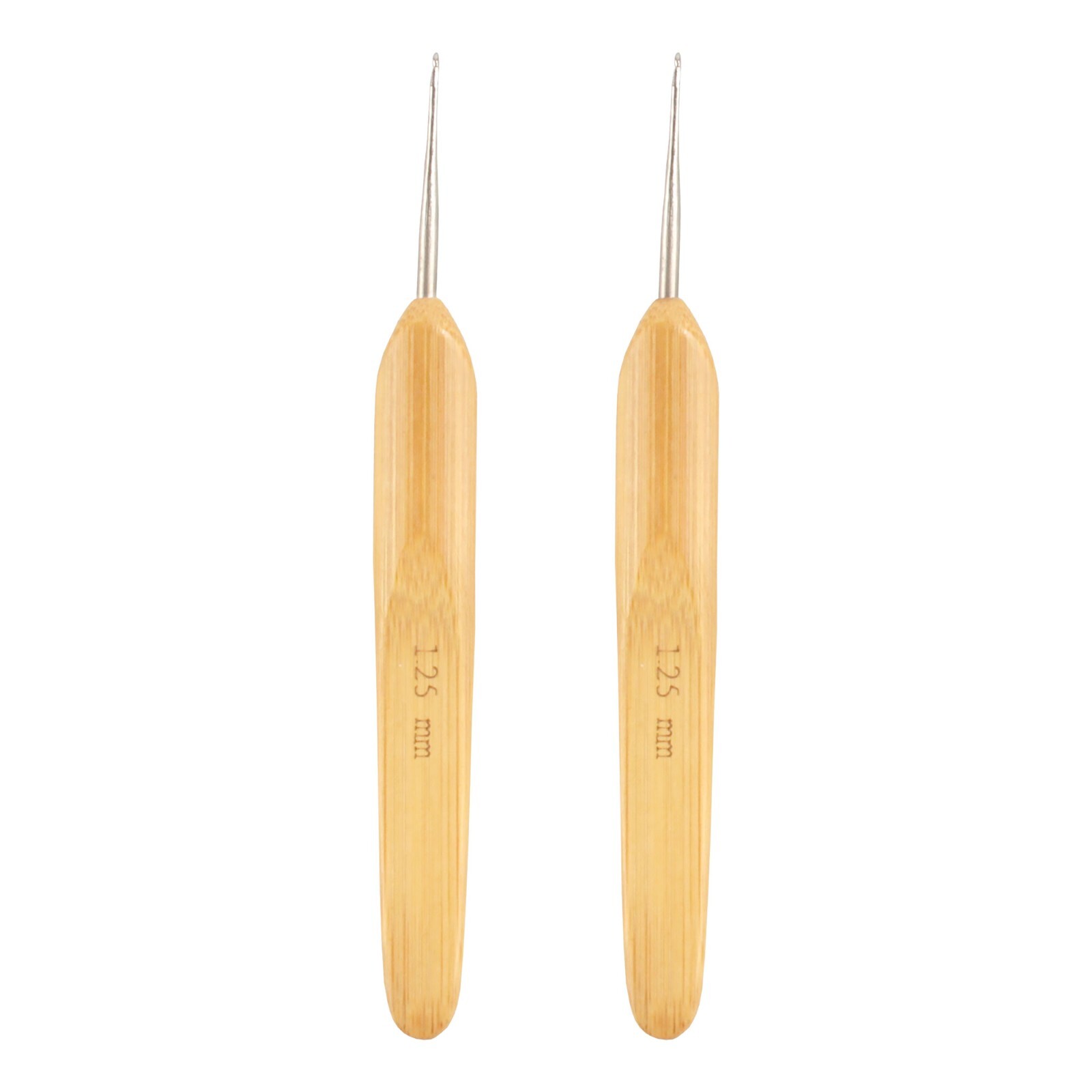 JubileeYarn Steel Crochet Hooks w/Bamboo Handle - 2pc Sets