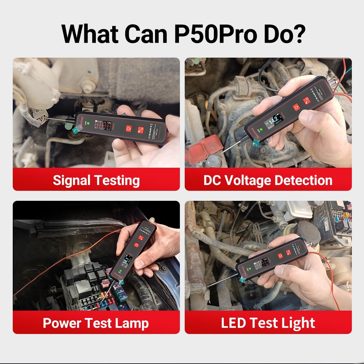 Electrical Testing Tool Compact Design Multiple Functions for Car Diagnostics US