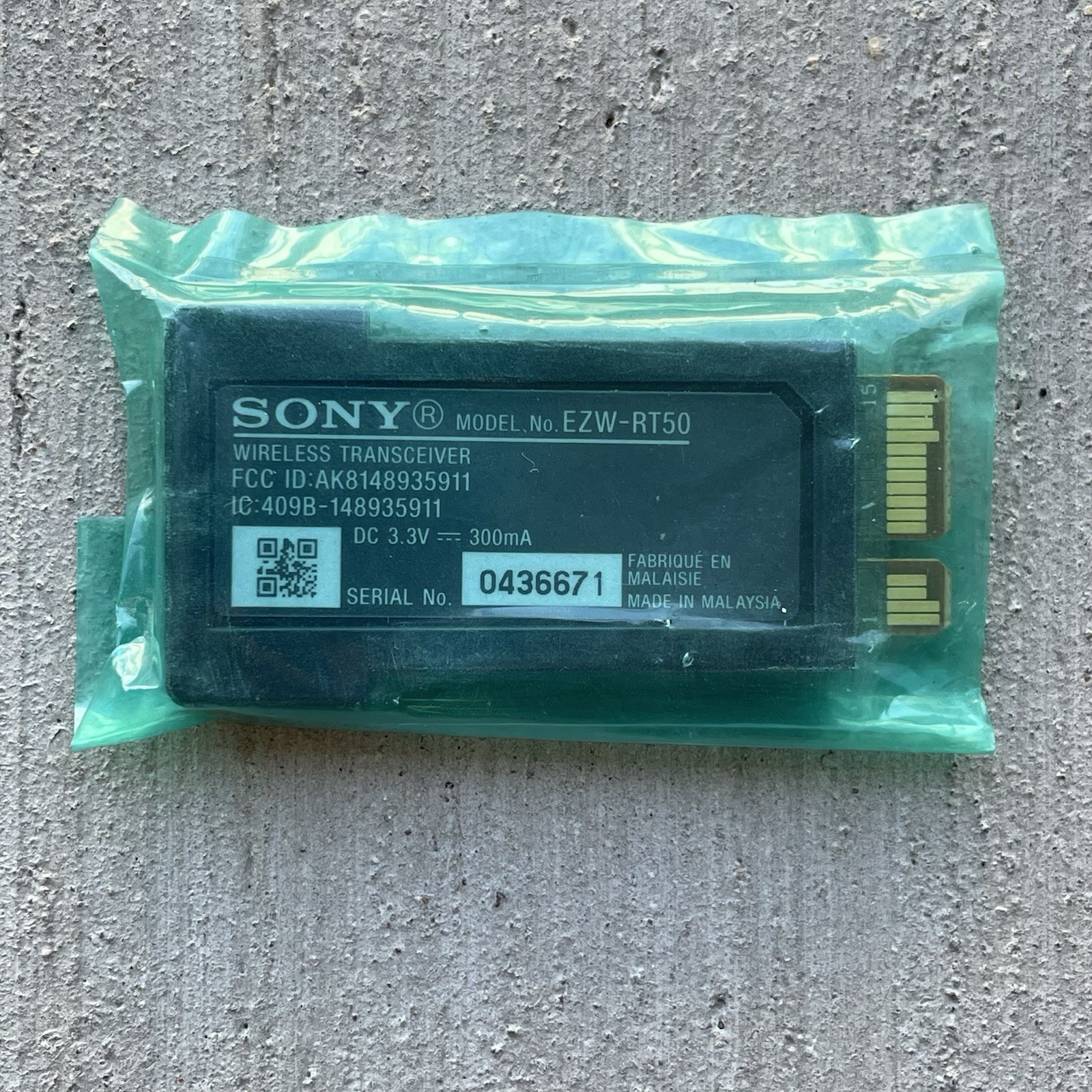 Sony Wireless Transceiver EZW-RT50 Card For BDV/HBD-E780W/E980W/T79/N790W System