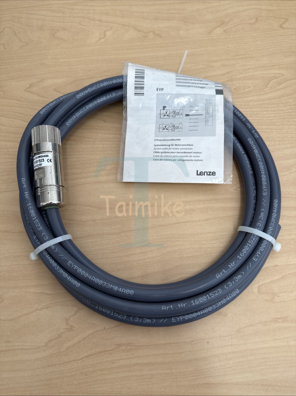 NEW! Lenze EYP0004A0033M04A00 Motor Power Cable 16001523 - 3.3m